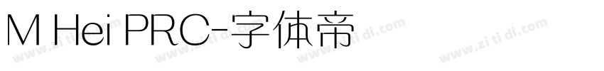 M Hei PRC字体转换